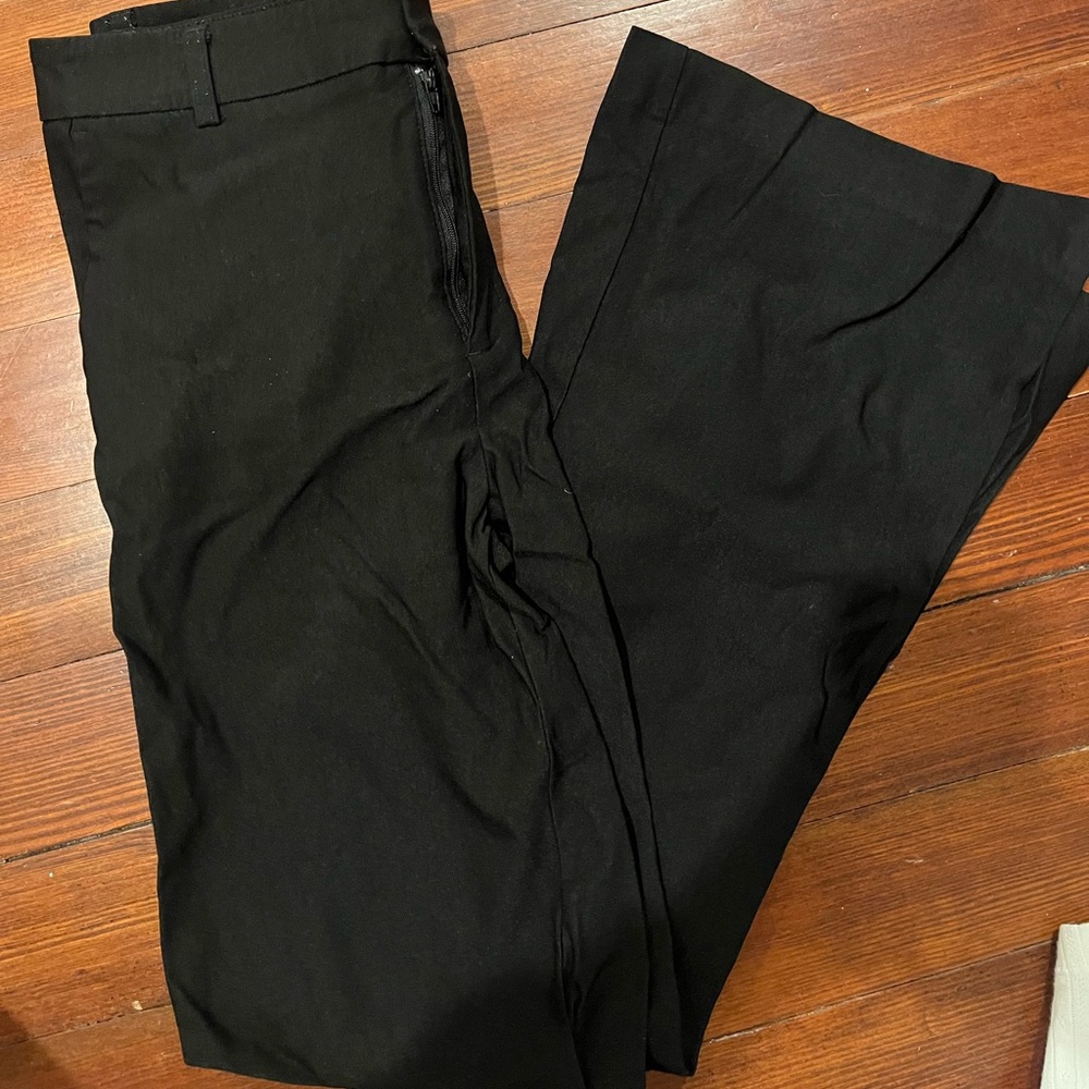 Ginatricot black flare pants